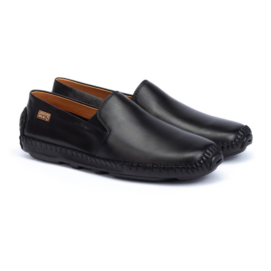 Men's Pikolinos JEREZ Moccasins Black | NZ C0715Q3